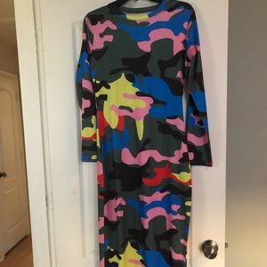 Colorful camouflage dress brand new